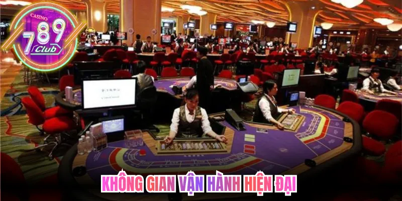Không gian vận hành hiện đại tại sảnh cược casino 789Club