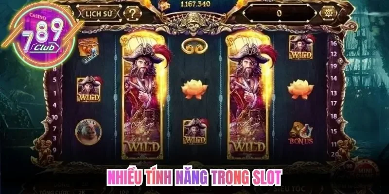 Nhiều tính năng trong slot